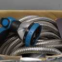 Garden Hose 100FT, Water Hose with 10 Function Nozzle, Garden Hose Metal with Leak-proof Connectors, No-Kink, Lightweight, Puncture-proof, Pet-proof, Sturdy, 550PSI, Hose for Outdoor, Yard