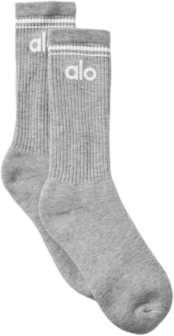 Unisex Throwback Sock - Athletic Heather Grey/ White