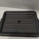 Restaurantware-LID ONLY: RW Clean 23.2 Inch x 16.9 Inch Bus Tub Lid, 1 Snap-On Lid For Bus Box - With Handles, Black Plastic Restaurant Tub Lid, Bus Tub Sold Separately, 1 count