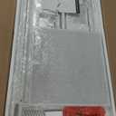 Furologee White Small Computer Desk with 2 Fabric Drawers for Bedroom,34 Inch Simple Home Office Writing Desk, Vanity Desk with Hooks, Study Table for Adults Student Small Spaces