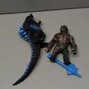 TwCare Set of 2 Monster Figure King of The Monsters vs King Kong Toys, Movable Joints Action Movie Series Soft Vinyl Toy Figures, Travel Bag