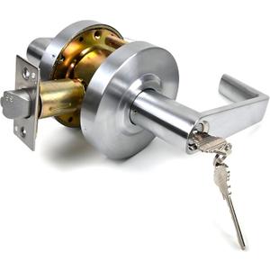 Entry/Entrance Keyed Function Commercial Heavy Duty Cylindrical Handle Lock, Commercial Door Handle, Heavy-Duty Door Lock,ANSI Grade-2,UL 3 Hour Fire Rated, ADA Compliant. (Entrance)