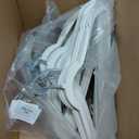 HOUSE DAY 11 Inch Velvet Baby Hangers 50 Pack White, Premium Kids Hangers for Children, Infant & Toddler Clothes, Durable Non Slip Small Baby Felt Hanger for Closet, Ideal for Everyday Use