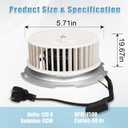 Upgraded 8832NA Blower Motor 84757 JA2B099N Bathroom Fan Motor Replace 8832NA A Unit ONLY JA2B099, 86652G, 86652, 8662, JA2C028G, 99080520, 8832, 8832SA, 8832N & 8833
