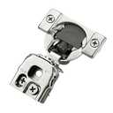 60 Pack 30 Pair 1 inch Overlay Soft Close Hinges for Kitchen Cabinet Hinges Satin Nickel Hidden Hinges Stainless Steel Concealed Hinge self Closing