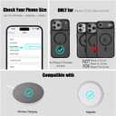 Nvollnoe for iPhone 17 Pro Max Case Compatible with MagSafe Military Grade Shockproof Heavy Duty Protective Adjustable Kickstand Matte Semi Clear Phone Case for iPhone 17 Pro Max(Clear)