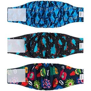CuteBone Dog Belly Bands for Male Dogs Wraps Washable Doggie Diapers DM07S, S