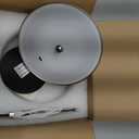 Portable Mushroom Table Lamp with 5200mAh Battery, Cordless LED Night Light with Stepless Dimming, 3 Color Modes & Adjustable Height for Bedroom, Patio, Bar Decor and Coffee Shop (Silver-Tall)