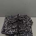 RoseSeek Women's Leopard Print Wide Leg Pants Patched Elastic Waist Casual Loose Trousers,Size 3XL