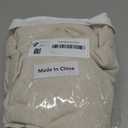 Farmhouse Shower Curtain with Ruffle Hem Linen Beige Shower Curtains for Bathroom Boho Country Rustic Natural Fabric, 72" W x 72" L