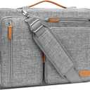 MOSISO 360 Protective Laptop Shoulder Bag,13 inch Computer Bags Compatible with MacBook Air M4 M3 M2 M1 2025-2018/Pro 13 2025-2016,Side Open Messenger Bag with 4 Zipper Pockets, Gray