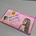 Hair Braiding Machine DIY Hair Salon Toys for Girls with Braider, Beads & Accessories, Kids Hair Styling Tool Toy Set for Girls 3 4 5-12 Years Old (Purple)