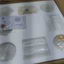 Dia 23.45" Modern Gold Chandelier, Luxury Glass Pendant Light, 6-Light Crystal Pendant Chandelier for Dining Room Foyer Entryway Living Room Kitchen