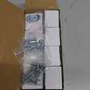 Brushed Nickel Cabinet Knobs,Glass Crystal Pulls and Knobs for Dresser Drawers(Oval,8 Pack)