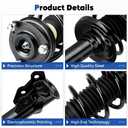 Front Pair Struts w/Coil Spring Assembly Shock Absorber Fit for Honda Civic 2006-2011 DX EX LX 1.8L Coupe (Exc. Sedan and Si, Hybrid, Gx Models), Replace for 172285 172284