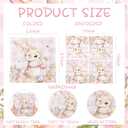 48Pcs Happy Easter Napkins Paper with Pink Gingham Cute Bunny and Eggs, Easter Party Supplies Disposable Bunny Luncheon Napkins for Spring Holiday Birthday Party Baby Shower Dinner Kitchen Bathroom