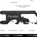 6 x Keychain Multi-tool 3Pack Metal Pocket Tool Portable No rust Wrench for Screw,ruler and bottle opener,19 in 1 Total Routine maintenance.