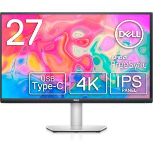 Dell S2722QC Monitor - 27 inch 4K USB-C , UHD (3840 x 2160) Display, 60Hz Refresh Rate, 8MS Grey-to-Grey Response Time, Built-in Dual 3W Speakers, 1.07 Billion Colors - Platinum Silver