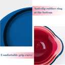 BoxedHome Classic Mixing Bowl Set, BPA Free Plastic, Microwave and Dishwasher Safe, 4.5 quarts (Pink/Blue)