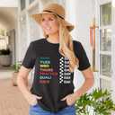 Racing Shirt for Women Race Week T-Shirt Casual Short Sleeve Race Car Tee Tops (Small, Dark Gray)