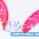 Snowheart Girls Swimsuit One Piece Bathing Suit Kids Quick Dry Shoudler Ruffle Floral Swimwear for 3-12 Years Old (Black)