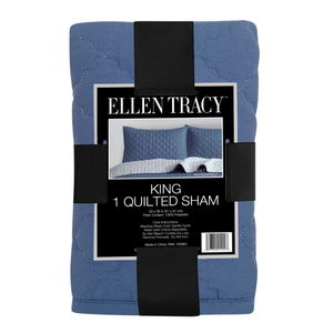 Ellen Tracy, King 1 Quilted Sham 20×36 in (51×91cm) 100% Polyester