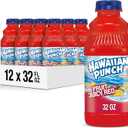 Hawaiian Punch Fruit Juicy Red Juice Drink, 32 Oz Bottles, 12 Count , BBD 10/12/2026