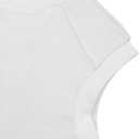 Floral Find Girls Casual Crewneck Cap Sleeve T Shirts Summer Tunic Tops Loose Fit Cute Tee, White, 12-13Y