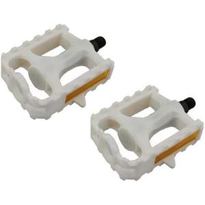 Alta Plastic 861 MTB Bike Pedals, Multiple Sizes and Colors (White)