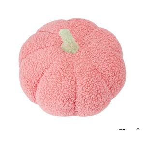 Stuffed Pumpkin Plush Halloween Decorations Soft Fuzzy Pumpkin Throw Pillow Gifts Home Decor (Pink, 12 inch)