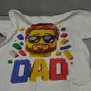Family Dad Master Builder Building Bricks Blocks Fathers Day T-Shirt L