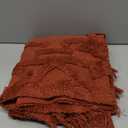 Uphome Boho Bathroom Rug 2' x 3', Washable Small Farmhouse Bedroom Rugs, Terracotta Geometric Bath Mats for Home Decor, Cotton Woven Moroccan Tufted Throw Rug for Entryway Front Door Kitchen