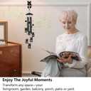 Gabzart Squirrel Wind Chimes for Outside/Indoors, Squirrel Gifts for Women Mom Grandma, Aluminum Tubes Windchimes S Hook, 37" Wind Chime Hanging Decor for Home Patio Garden Porch Yard (Black-Squirrel)