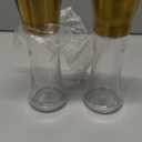 Home EC Original Gold Salt and Pepper Grinder Set of 2 - Adjustable Ceramic Grinder - Tall Glass Salt and Pepper Shakers With Funnel and Ebook - Kitchen Spice Mill - Gold Kitchen Accessories