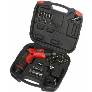 45 pc 3.6V Cordless Rechargeable Pivoting Screwdriver Set