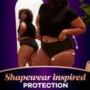 Always Discreet Boutique Incontinence and Postpartum Underwear for Women, Maximum Protection, Small/Medium, Black, 12 Count