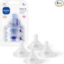 MAM Teats Size X | 4 Pack | Designed for Thicker Liquids | Suitable from 6+ Months | Fits All MAM Bottles | Made with SkinSoft Silicone | Baby Accessories