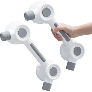 TAILI Grab Bars for Bathtubs and Showers, 2 Pack Super Strong Adhesive Grab Bar for Seniors, Safety Grip for Microcrack Tile, Shower Handles Rails for Elderly, Drill-Free Waterproof(350 lbs Capacity)