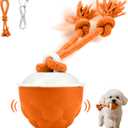 Interactive Dog Toys,2026 Upgraded Motion Activated Automatic Rolling Ball Toys for Small/Medium/Large Dogs Balls,Interactive Dog Ball for Boredom to Keep Them Busy,With USB Rechargeable (Orange)