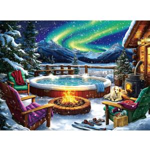 Northern Lights Puzzle - 500 Piece Puzzles for Adults Vivid Imagery Impossible Hard Difficult Challenging Puzzle,Unique Jigsaw Puzzles 500 Pieces Ideal for Relaxation and Family Fun