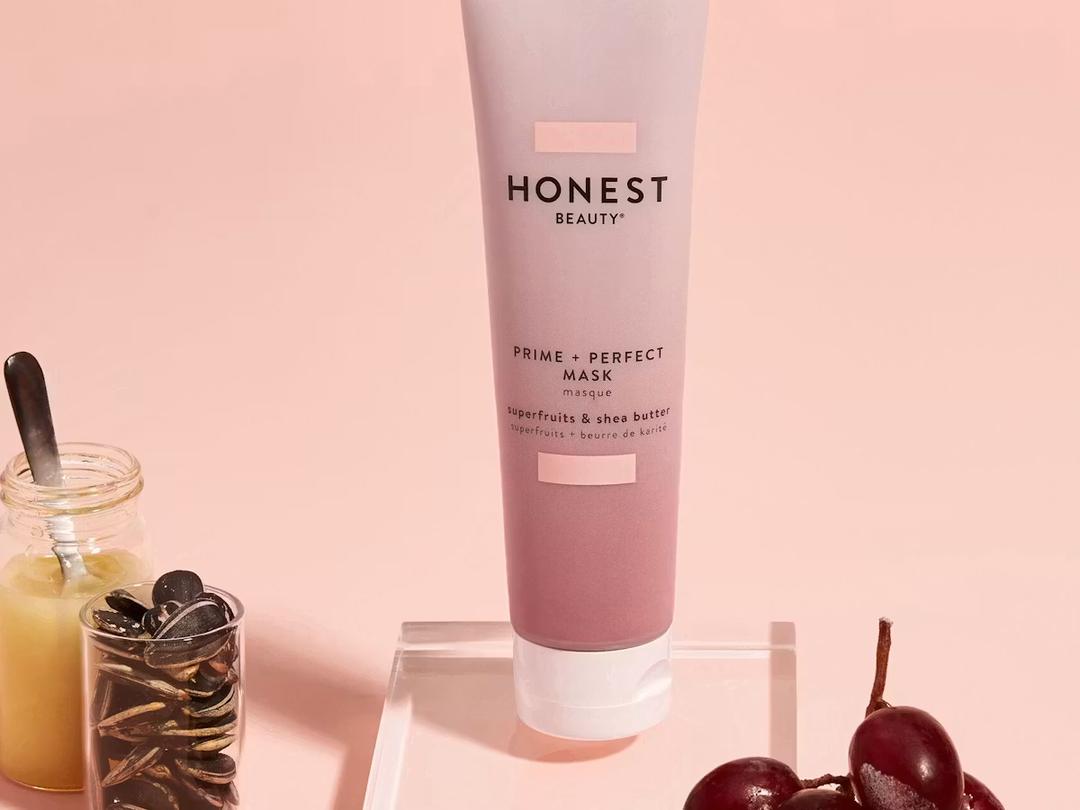 Honest Beauty Antioxidant-Rich Moisturizing Prime + Perfect Mask | Smooths, Firms, + Preps | Shea Butter, Superfruits, Vitamin E | EWG Verified, Vegan + Cruelty Free | 2 fl oz