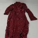 Women's Sequin Cardigan Summer Cover Up Dress Glitter Sparkle Open Front Coat Dresses Duster for Evening Prom (XX-Large, Wine Red)