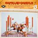 CHENGU 12 Pcs LED Taper Candles Flameless Battery Dripless Dinner Candles for Thanksgiving Day, Weddings, Church, Hanukkah, Christmas, Autumn, New Year Celebration(Spiral Orange,Spiral)