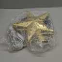 Christmas Tree Topper with 32.8FT Warm Light Cord and 6 Projection Modes, Christmas Star Tree Topper Built-in LED Rotating Projector Lights, 3D Glitter Christmas Tree Decorations (Gold)