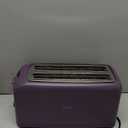 bella 4 Slice Slim Toaster, Fits-anywhere™ Kitchenware, 6 Setting Shade Control with Reheat & Cancel Buttons, Fits Sourdough, 10” Long Slot, Anti Jam & Auto Shutoff, 900 Watt, Plum