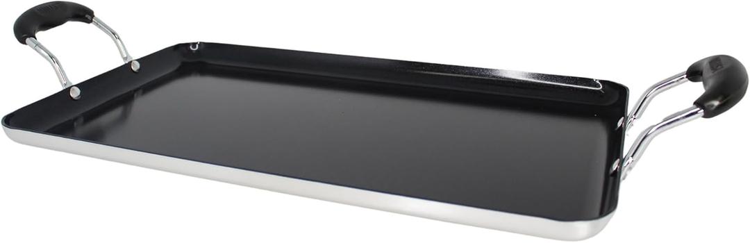 IMUSA 19" x 12" Double Burner/Griddle with Ceramic Nonstick & Bakelite Handles