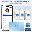 Card - Digital Business Card - Tap to Share - AI Assistant - Networking Card Powered by AI - Connect with People - Tap the NFC or Scan the QR - Compatible with iPhone & Android