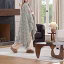 UGG Adalee Faux Fur Throw Blanket for Couch, Cozy Fuzzy Blanket for Chair or Bed, Easy Care Reversible Fluffy Throw, Luxury Home Decor, 50-inch x 70-inch, Seal Grey 
