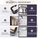 Molutsody Clear Makeup Bag with Makeup Brush Bag, Clear Cosmetic Bags Travel Toiletry Bag, Portable Waterproof Cosmetic Organizer Storage Bag for Women (Black)