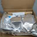 GABRYLLY Ergonomic Office Chair, High Back Home Desk Chair with Headrest, Flip-Up Arms, 90-120° Tilt Lock and Wide Cushion, 300LBS Mesh Chairs for Man Woman, White Task Chair(Beige,GY01WBG)